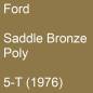 Preview: Ford, Saddle Bronze Poly, 5-T (1976).